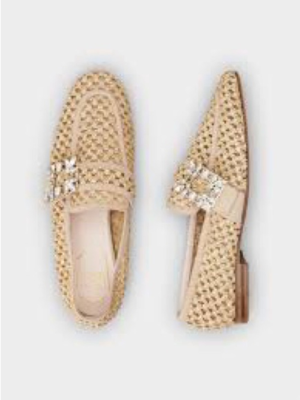 Roger Vivier Mini Broche Vivier Buckle Loafers Crystal Buckle EU 39.5 US 9.5